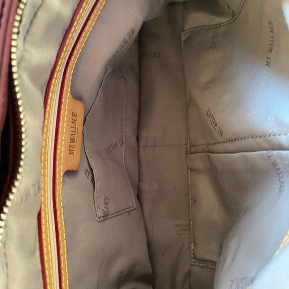 MZ Wallace Maroon Toni. Used. Silver. Loved - Picture 13 of 15